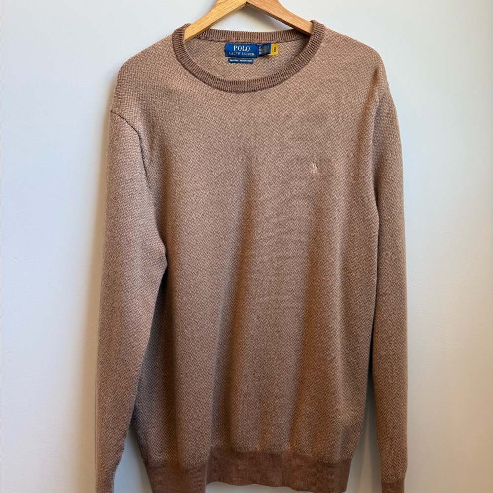 Ralph Lauren Men's Brown Crewneck Sweater